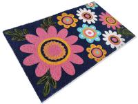 PVC Tufted Mat Rose & Grey Florals