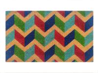 PVC Tufted Mat Blue Diamond Dot