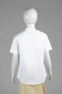 Junior Commando Boys Cotton Solid Half Sleeve Shirt - Bright White