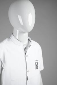 Junior Commando Boys Cotton Solid Half Sleeve Shirt - Bright White