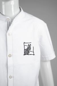 Junior Commando Boys Cotton Solid Half Sleeve Shirt - Bright White