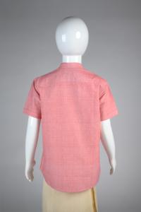 Junior Commando Boys Cotton Solid Half Sleeve Shirt - Quartz Pink
