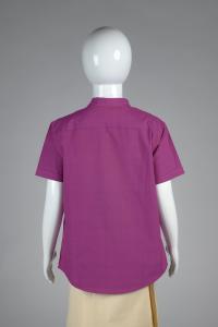 Junior Commando Boys Cotton Solid Half Sleeve Shirt - Purple Wine