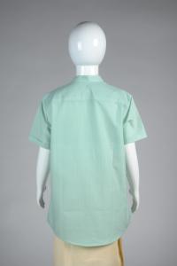 Junior Commando Boys Cotton Solid Half Sleeve Shirt - Mist Green