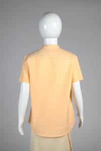 Junior Commando Boys Cotton Solid Half Sleeve Shirt - Apricot Cream