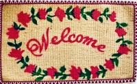 NATURAL THIN JUTE PRINTED MAT
