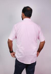 Trendy Printed Cotton Blended Shirts Half Sleeve Rose Printed