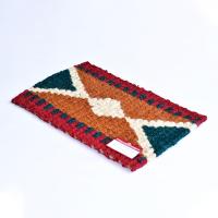 WC3 COIR FLOOR MAT REVERCE DIAMOND_MULTI COLOUR 40 CM X 60 CM