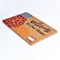 BC1 COIR FLOOR MAT FLOREAL WELCOME