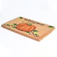 FM2 PRINTED PREMIUM COIR FLOOR MAT _ Welcome Pumpkin