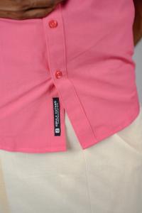 Commando Mens Cotton Solid Regular Fit Full Sleeve Shirt - Carmine Rose