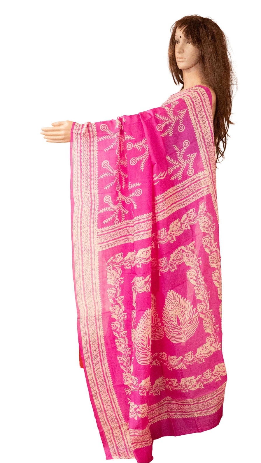 Printed silk- Floral Paisley Design