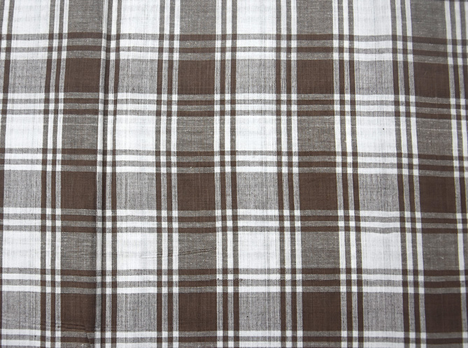 Checked Cotton Lungi(Brown and White)