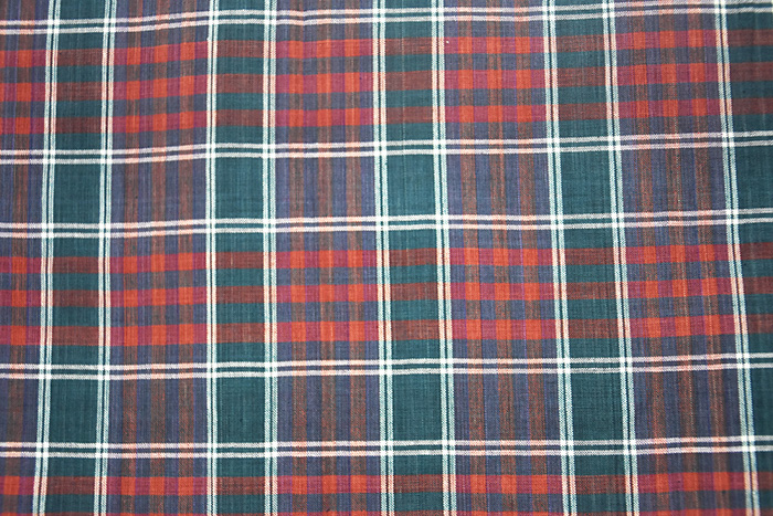 Checked Pattern Cotton Lungi(Maroon and Blue)