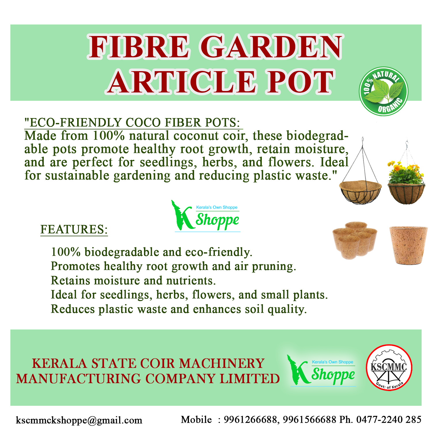 Fibre Garden Article Pot
