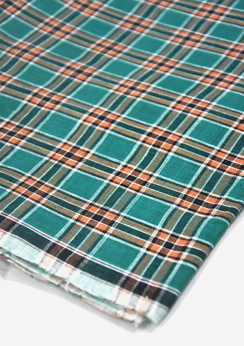 Green Checked Cotton Lungi