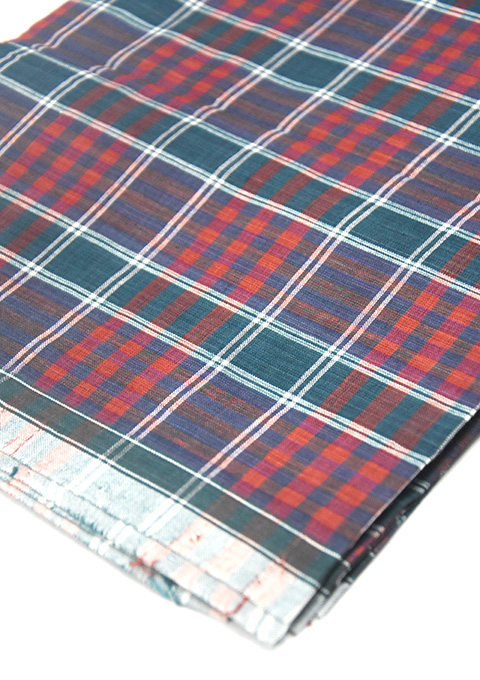 Checked Pattern Cotton Lungi(Maroon and Blue)
