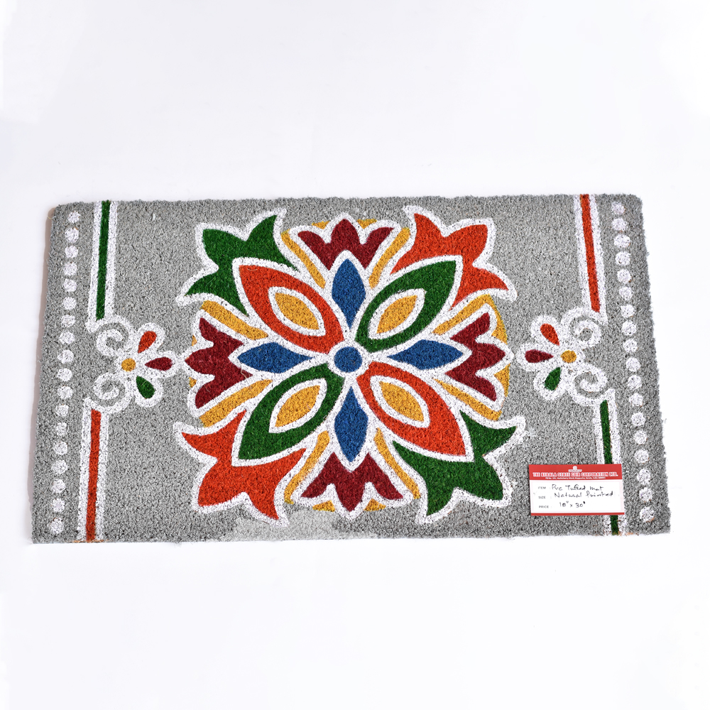 PVC TUFTED COIR FLOOR MAT RENGOLI GREY