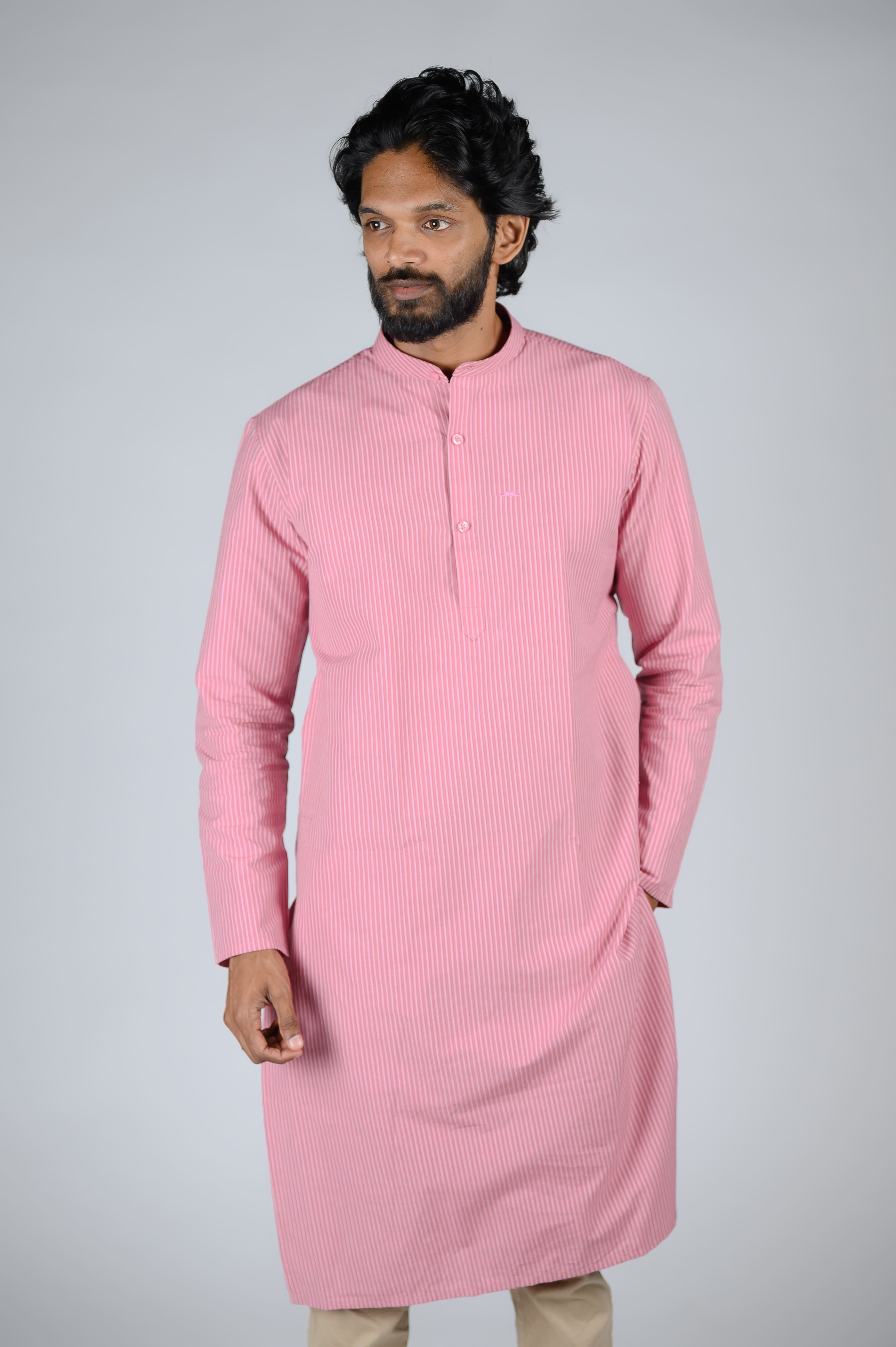 Commando Mens Cotton Striped Regular Fit Full Slee...