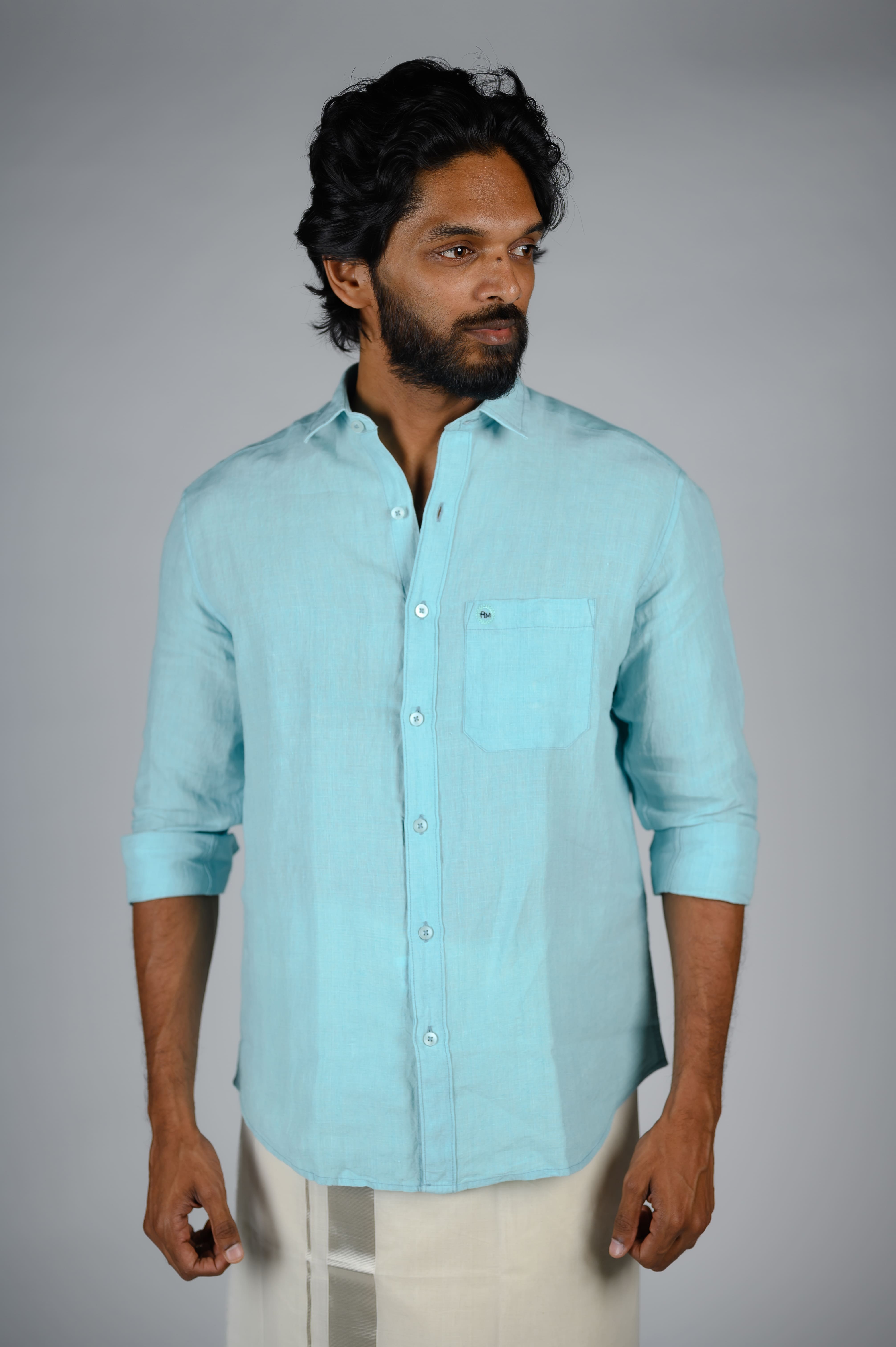 Royal Mint Mens Cotton Solid Regular Fit Full Slee...