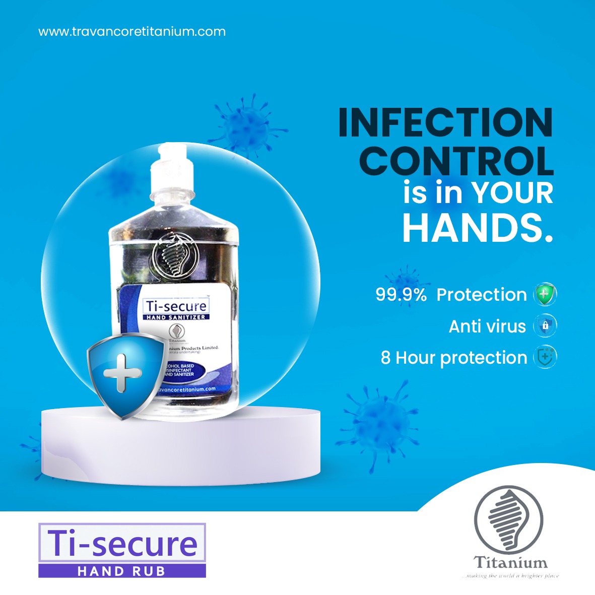 Ti-secure Hand rub pump