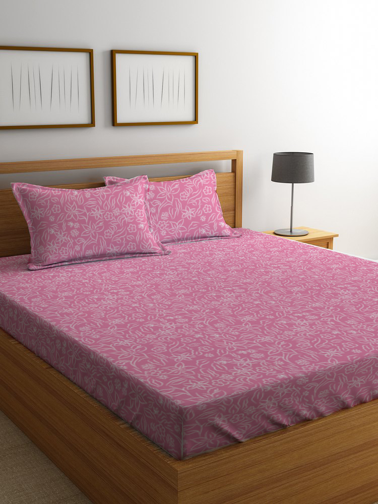 Handwoven Bedsheet 72X90 inches with Matching Pill...