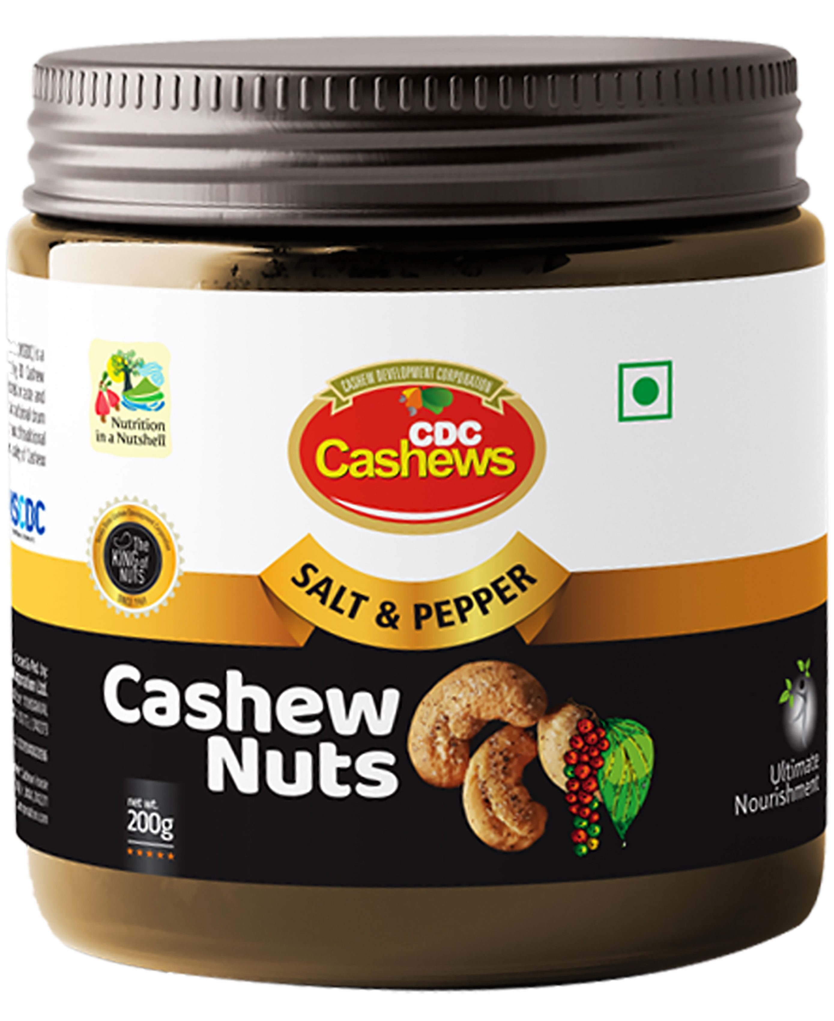 Flavoured Cashew Salt and Pepper Coated