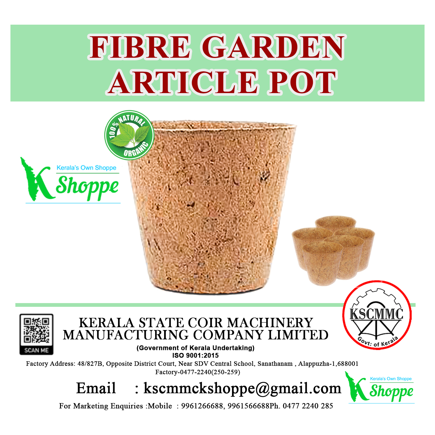 Fibre Garden Article Pot
