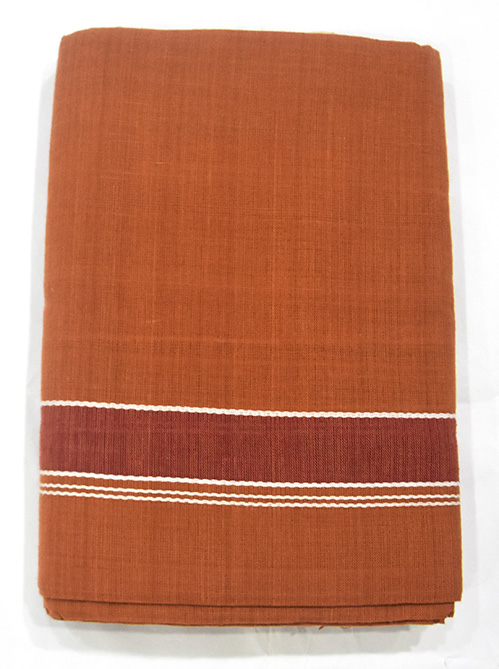 Hantex Pure Cotton Lungi(RustMaroon)