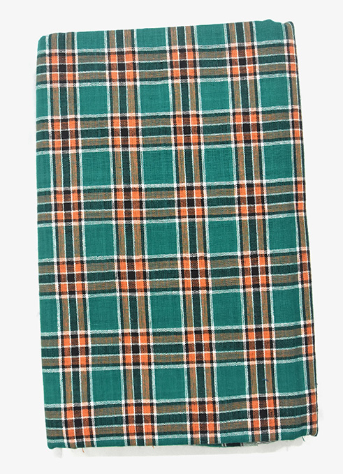 Green Checked Cotton Lungi